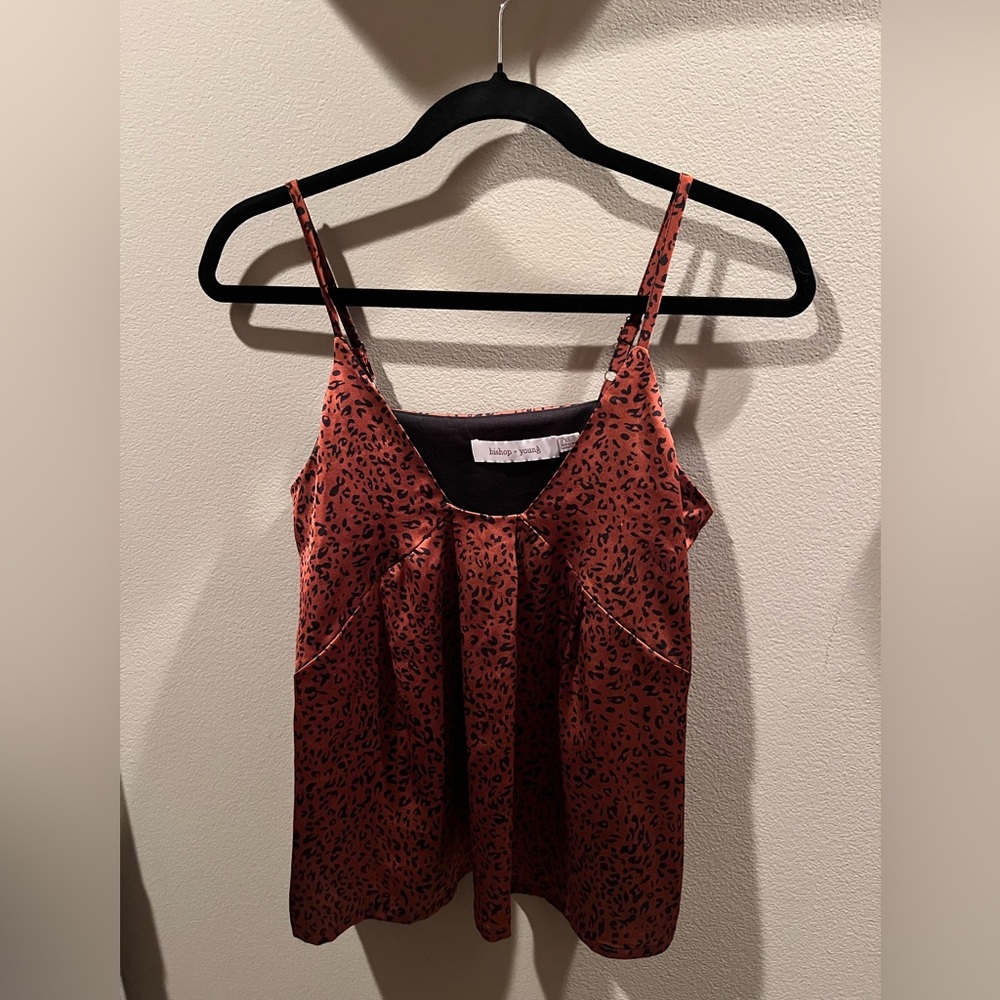 Bishop + Young Fitted Brown Black Camisole